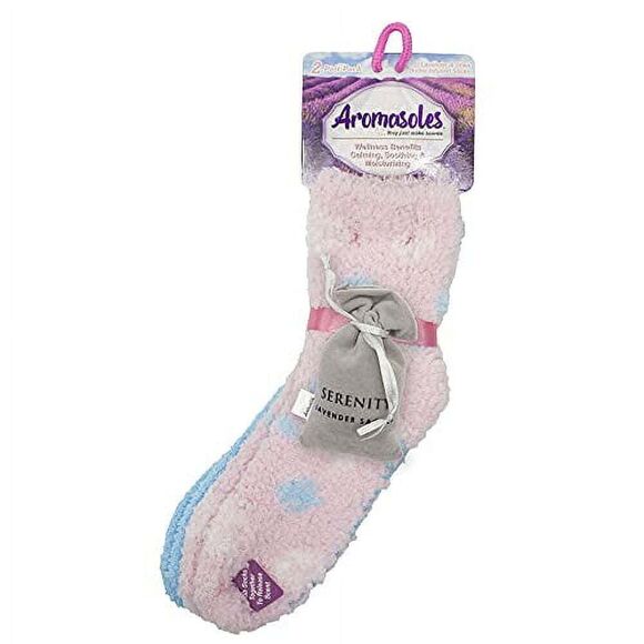 Aromasoles Women's Lavender & Shea Butter Infused Socks (2 Pairs) - Picture 1 of 4